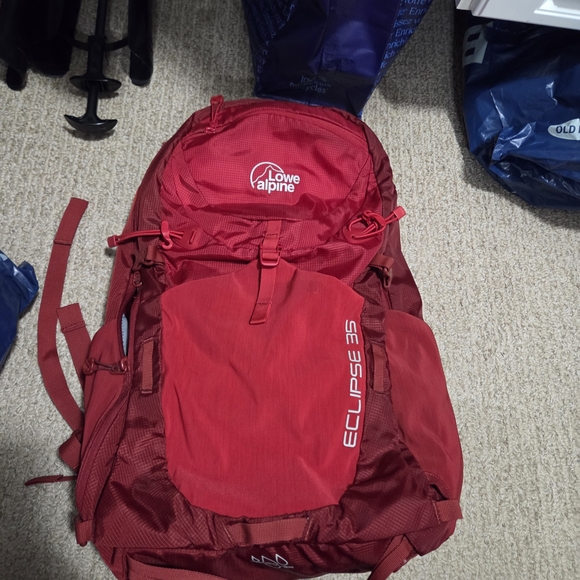 LOWE Alpine Red Backpack-35L - Picture 1 of 5